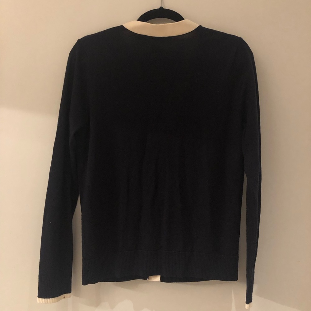 Tory Burch Navy & White Cardigan - Picture 3 of 5